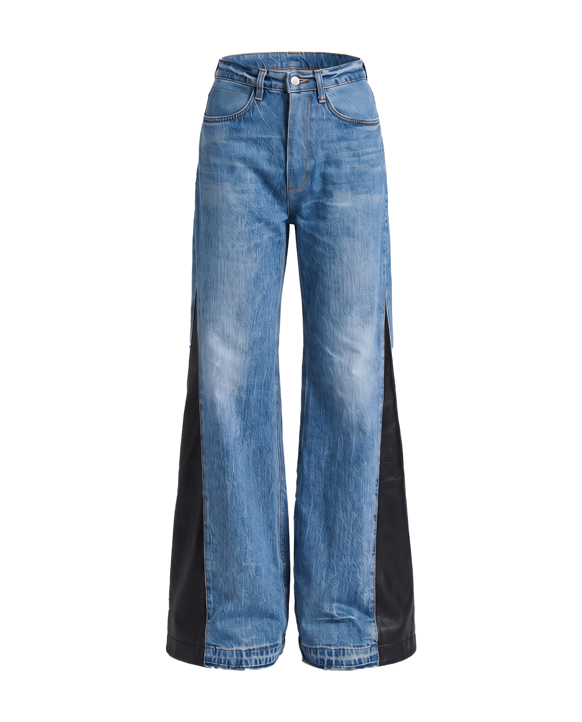 Lana Denim with Black Leather