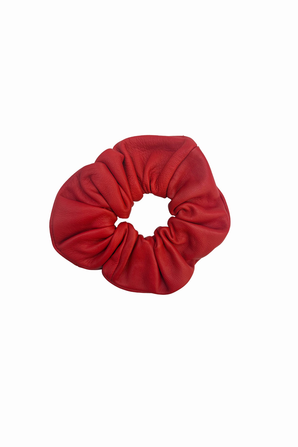 Leather Scrunchie