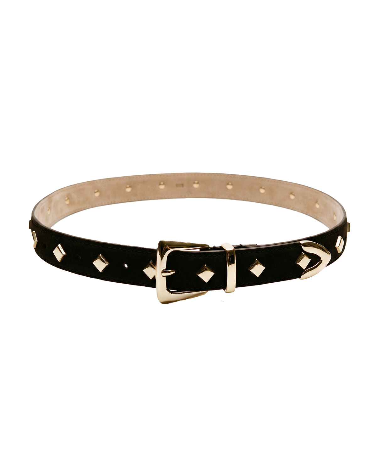 Studded Suede Belt