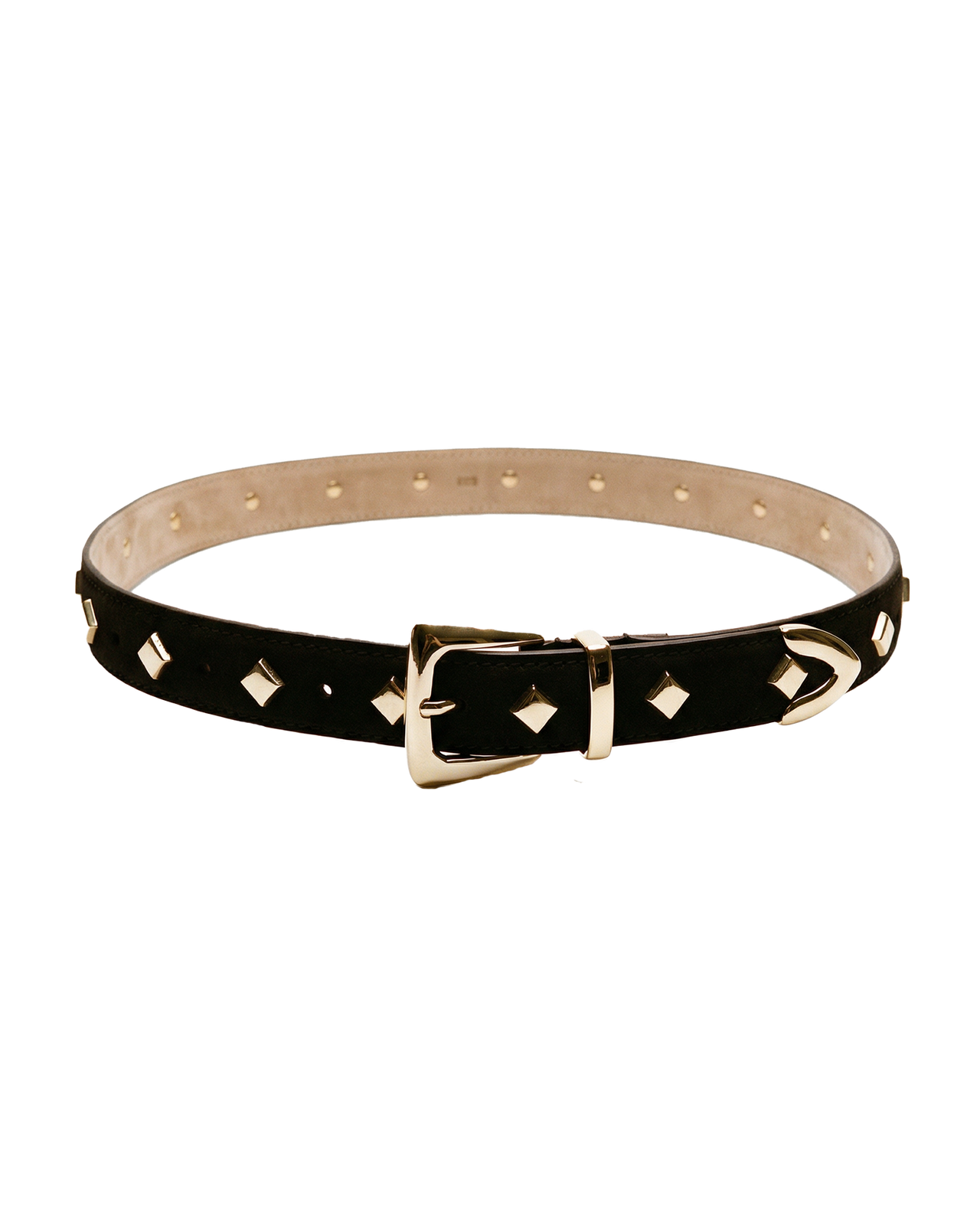 Studded Suede Belt