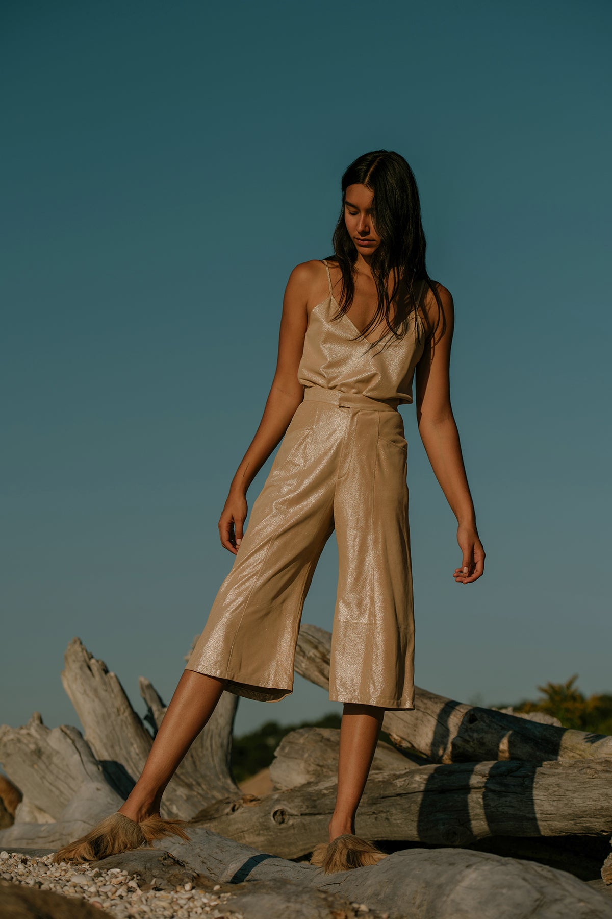Florence Pant Rosa Suede