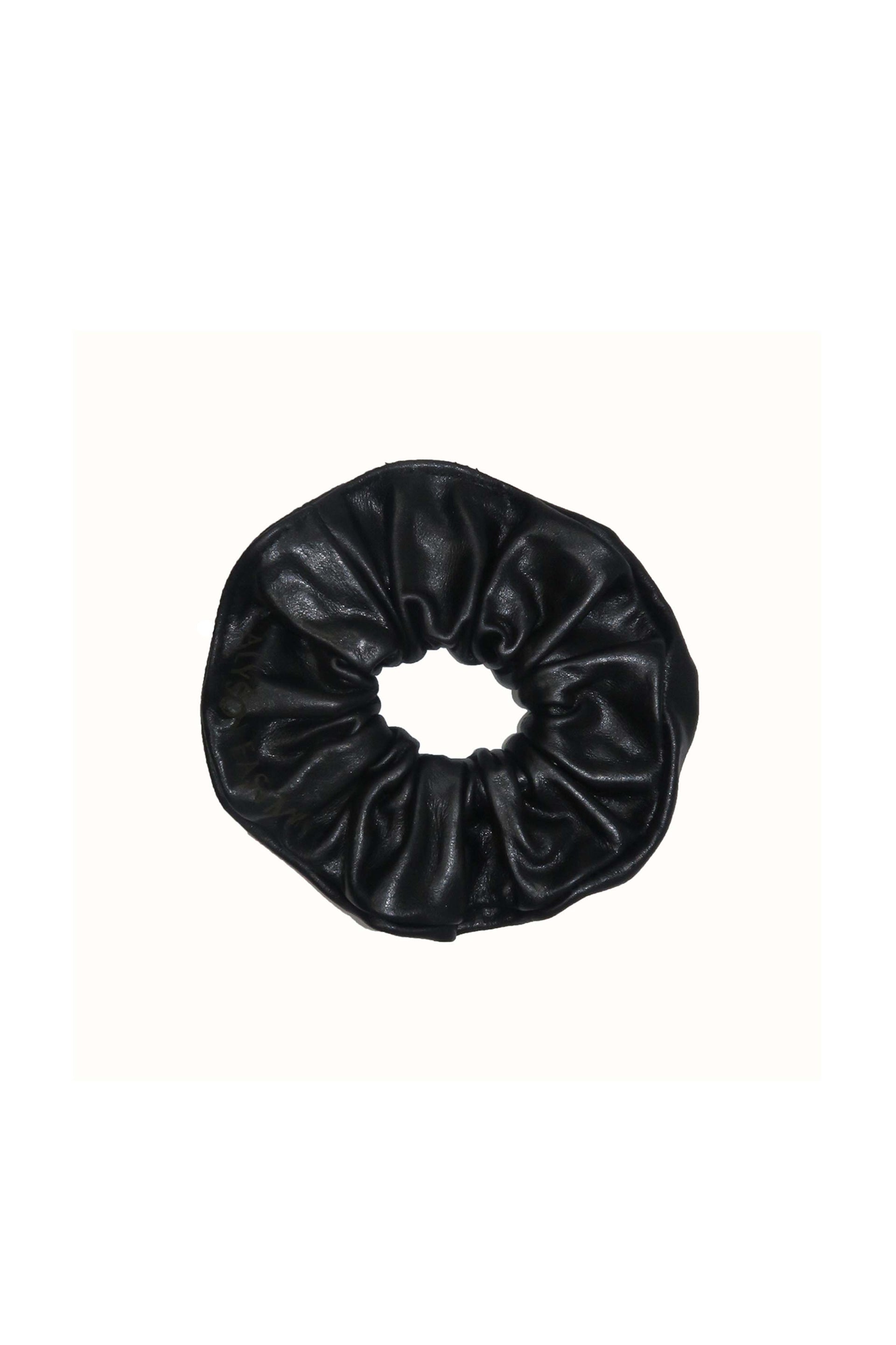 Leather Scrunchie
