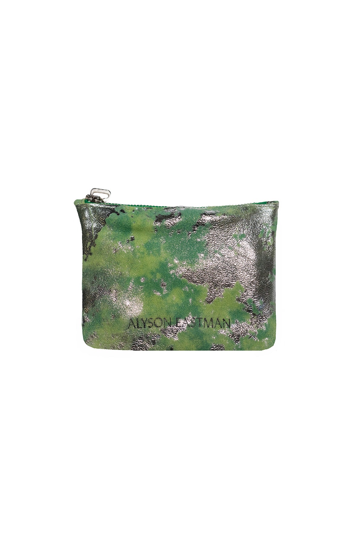Small Leather Pouch Metallic
