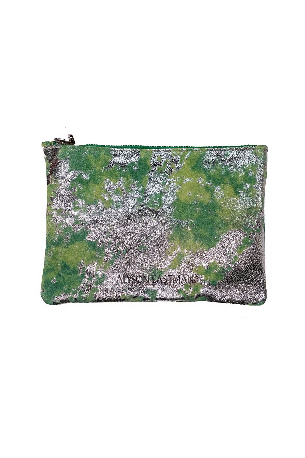 Medium Leather Pouch Metallic