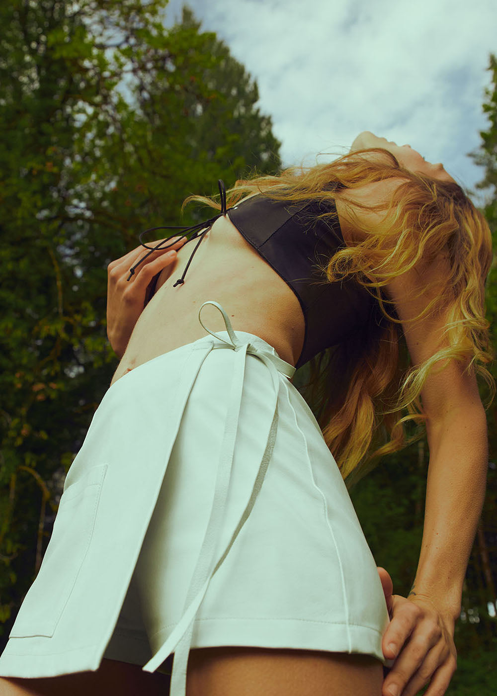 white skort